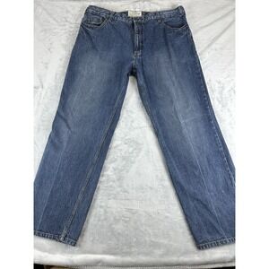 Timberland Jeans Mens 42x32 Blue‎ Straight Relaxed Dark Baggy Skater Y2K